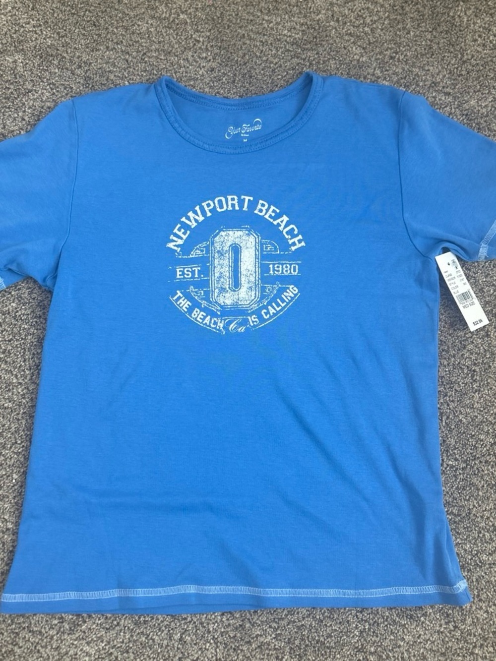 PacSun Newport Beach Blue Graphic Tee